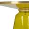 Кофейный стол Vaso Glass Ø75х38 см, желтый