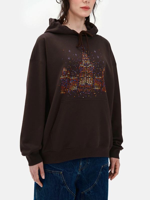 Худи «Культурный код Москвы» МГУ коричневый - фото 4