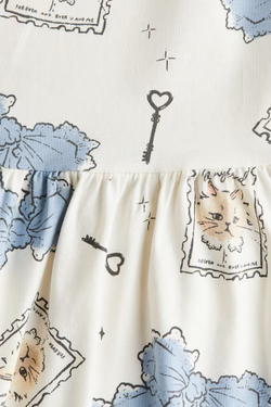 H&M Платье с принтом, белый