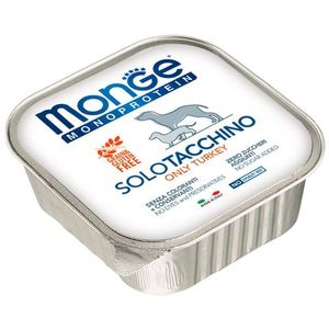 Влажный корм Monge Dog Monoprotein для собак, паштет из индейки, консервы