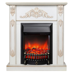 Каминокомплект Real Flame Anita WT с очагом Fobos Lux Black (без пульта)