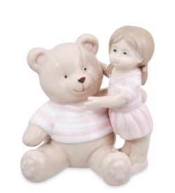 VS-472/1 Фигурка «Девочка с медвежонком»