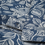 Комплект постельного белья IKEA GLESSTARR (ГЛЕССТАРР), Двуспальный, Синий с рисунком, 240x220, 50x80 см