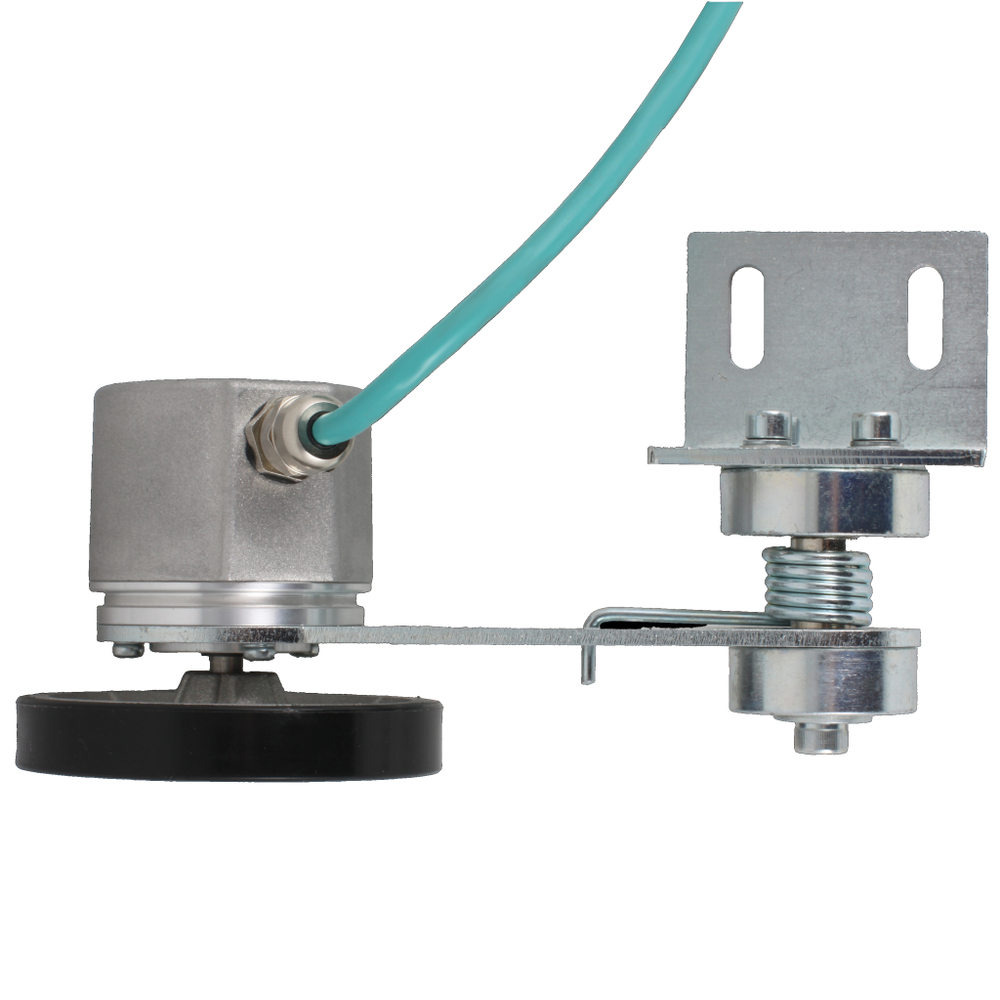 Инкрементальный энкодер INNOCONT D=50мм с мерным колесом L=250мм, онтактная поверхность - резина, профиль гладкий, 1имп/1мм, 5…30VDC, выход HTL, IP64, -20…+85°C, радиальный кабель 2м