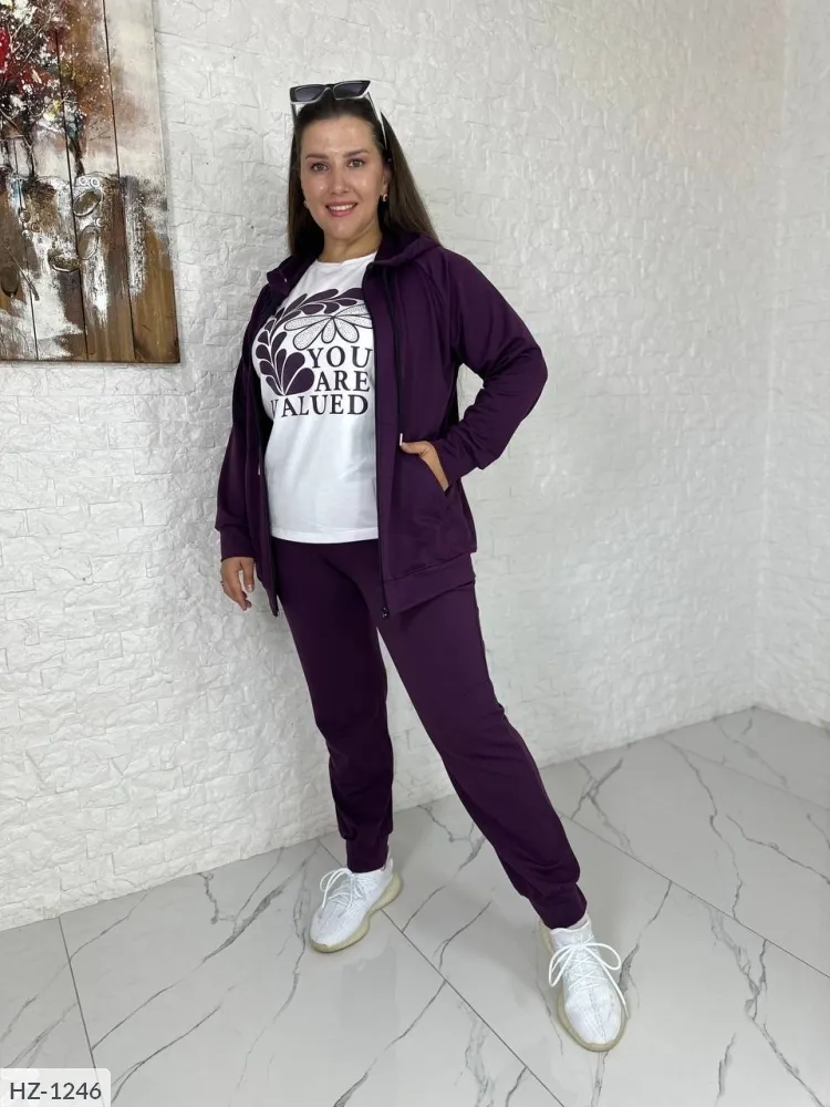 Костюм тройка HZ-3287 Фабрика Моды