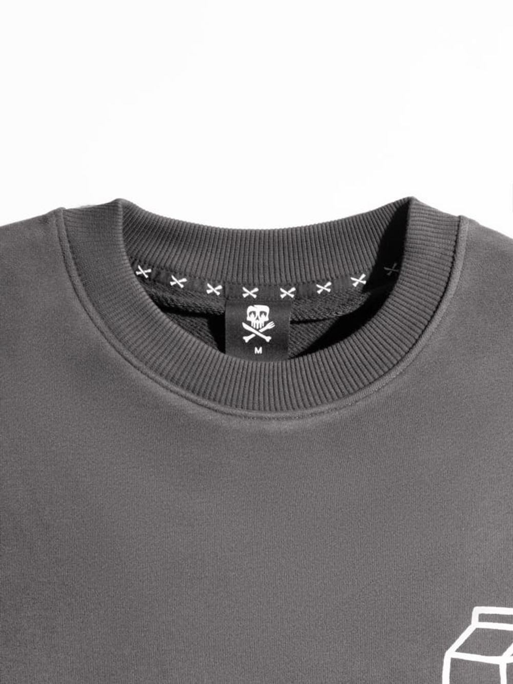 Толстовка Hardlunch Milk темно-серая