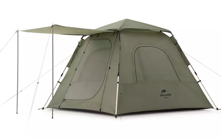 Палатка Naturehike Ango 3-местная, быстросборная, зеленая, артикул NH21ZP010-AGR