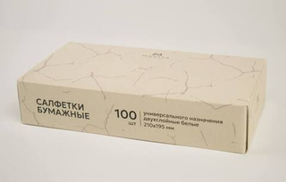 Manita Professional Салфетки бумажные вытяжные 2-слойные 210*195мм, 100шт