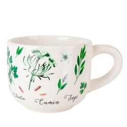 Набор для завтрака: чашка и блюдце " " 23*15*10,5см. v=500мл. (керамика)