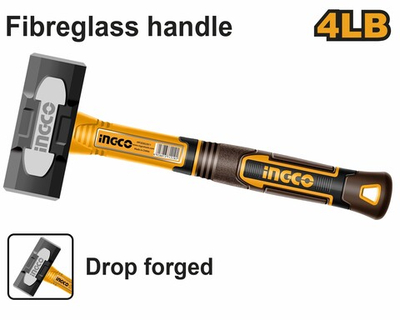 Кувалда с фибергласовой рукояткой 1,8кг. SUPER INGCO HSLH8104 INDUSTRIAL