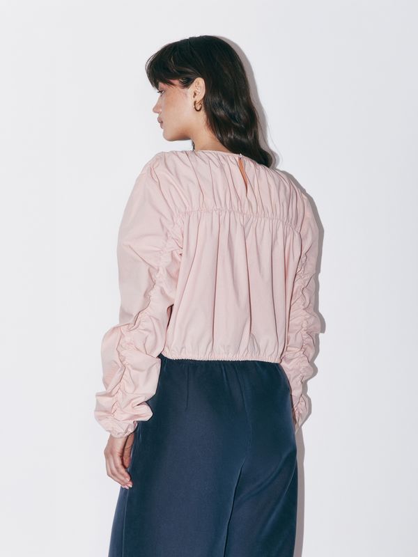 Рубашка с драпировкой 