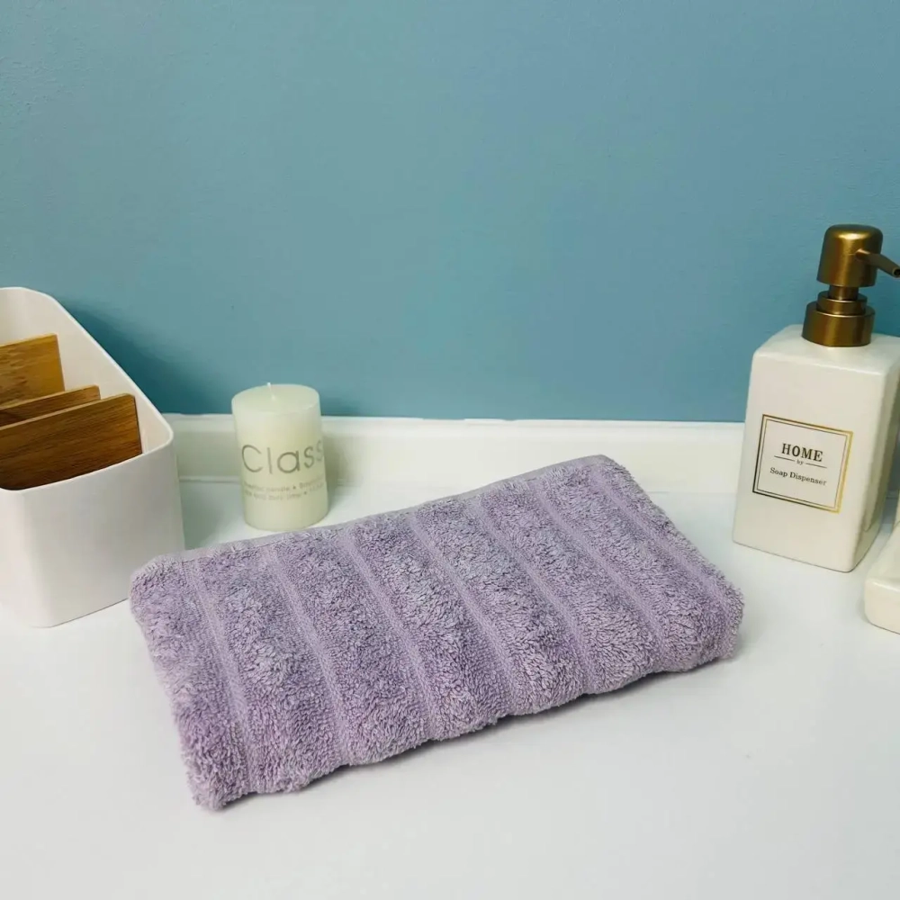 Полотенце махровое 30*50см «FLUFFY» цвет ежевичный мусс 04-134, плотность 500гр/м2