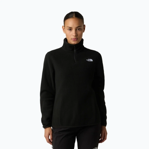 Женская флисовая толстовка The North Face Glacier Fleece 1/4 чёрная