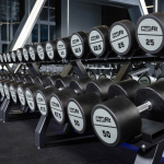 Гантельный ряд полиуретановый LEVEL (шаг 2,5 кг, 10 пар) PROFI-FIT 2,5-25 кг