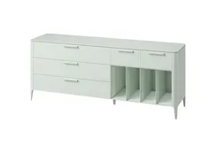 Тумба Type oak 5 ящиков 4 полки ширина 200 см (белый)