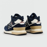 кроссовки New Balance 574 Mid x Stone Island Blue / White Winter