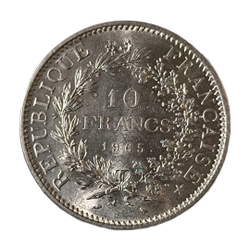 Монета 10 франков Франция 1965