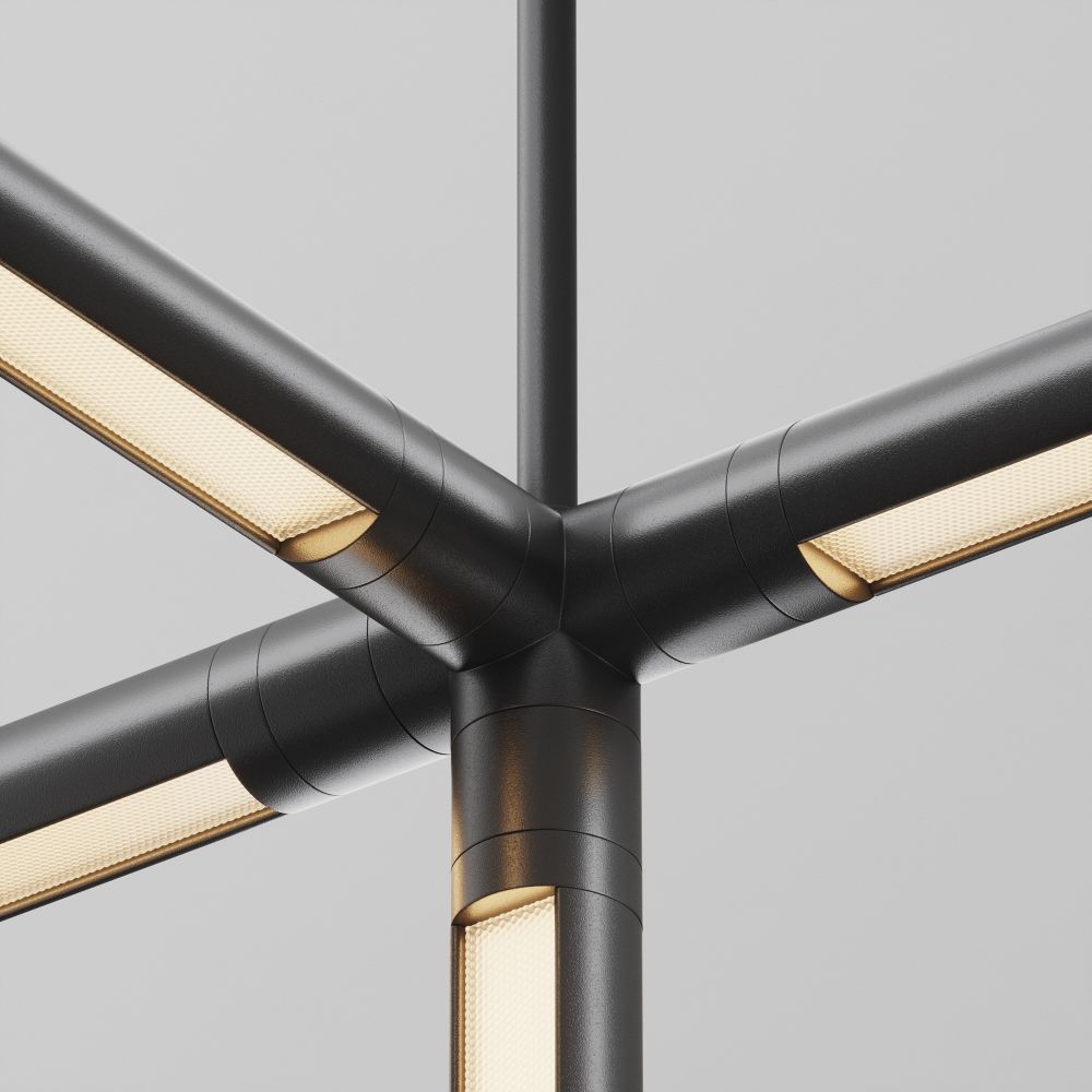 Подвес на жёстком основании с потолочной чашей для системы Maytoni   CA030C-SL-L500-B