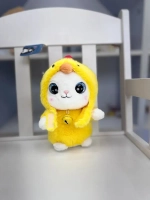 Мягкая игрушка Котенок в костюме случайный цвет 18 см
