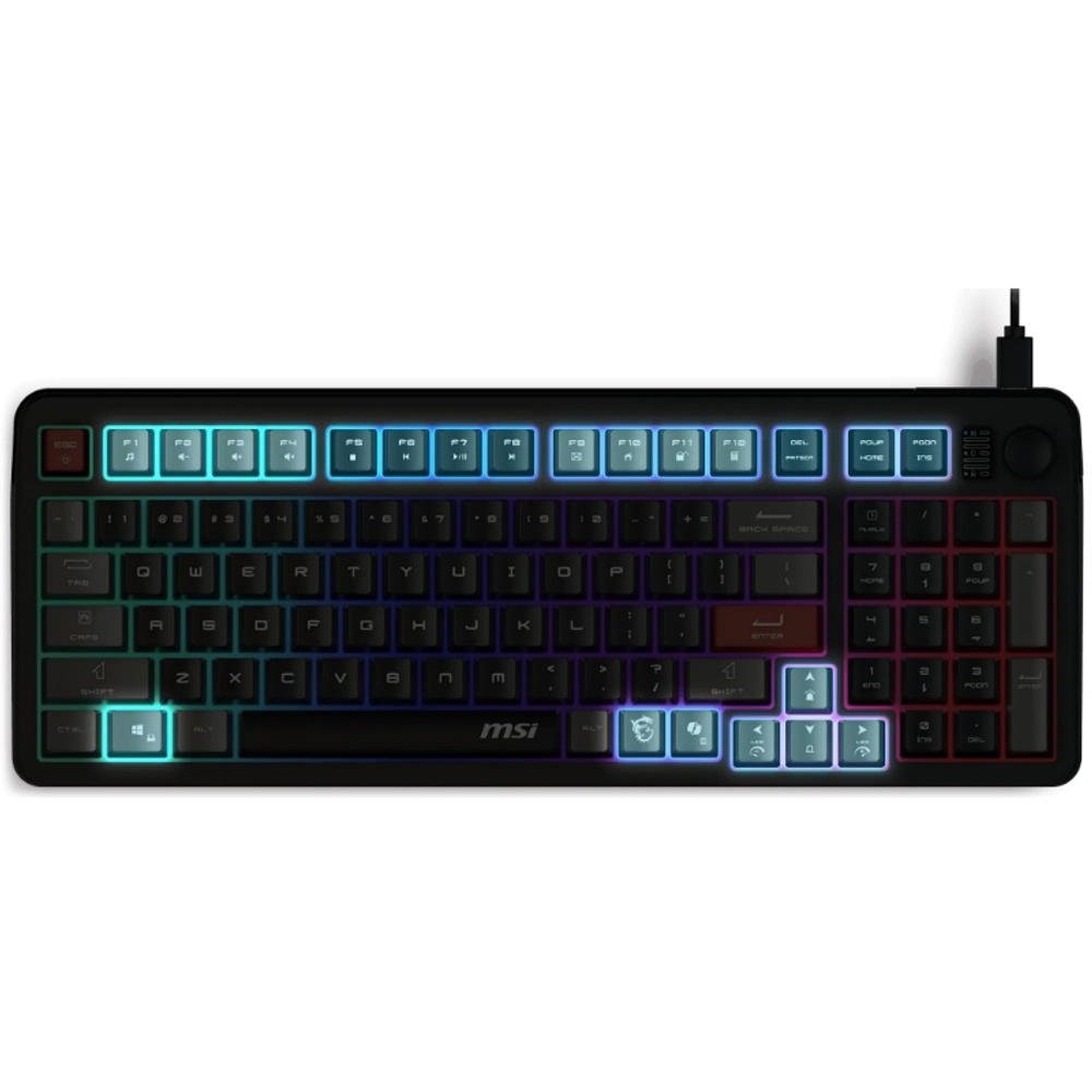 Клавиатура MSI GK110, игровая, USB