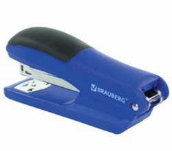 Степлер №24/6, 26/6 BRAUBERG "SX-39", до 25 листов, синий, 228591