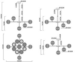 Люстра на штанге Arte Lamp DELACRUA
