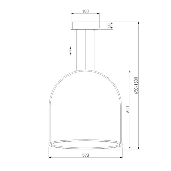 Подвесной светодиодный светильник Eurosvet Over 90323/1 белый