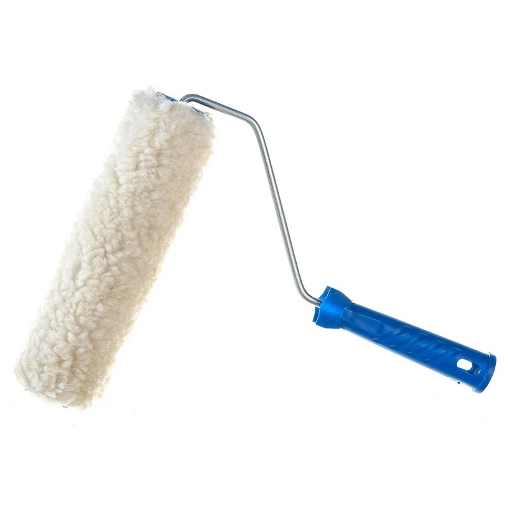 Валик 250 мм ядро 48 мм, натуральный мех, ворс 18 мм, бюгель 6 мм KORVUS