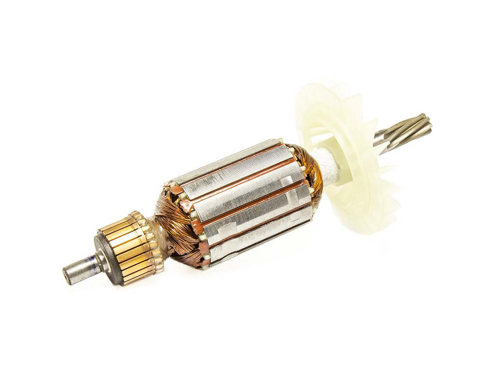 Ротор (якорь) для перфоратора Bosch GBH 2-26DRE L-152 mm, D-35 mm, 7 зубьев наклон влево