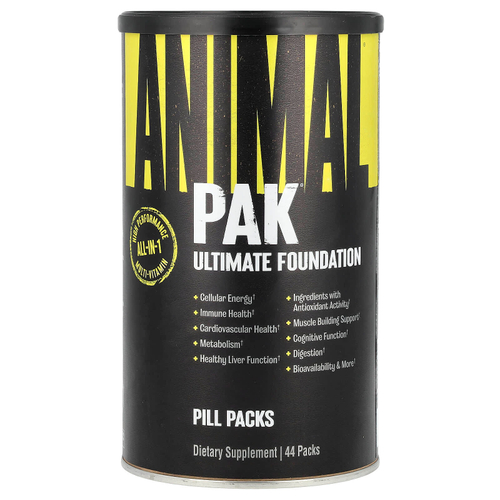 Animal, PAK, Ultimate Foundation, мультивитаминный комплекс, 44 пакетика