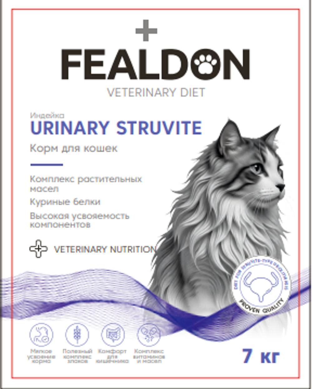 Сухой корм для кошек Fealdon URINARY STRUVITE