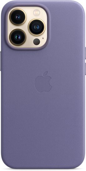 Чехол Apple Leather Case with MagSafe for iPhone 13 Pro, «сиреневая глициния»