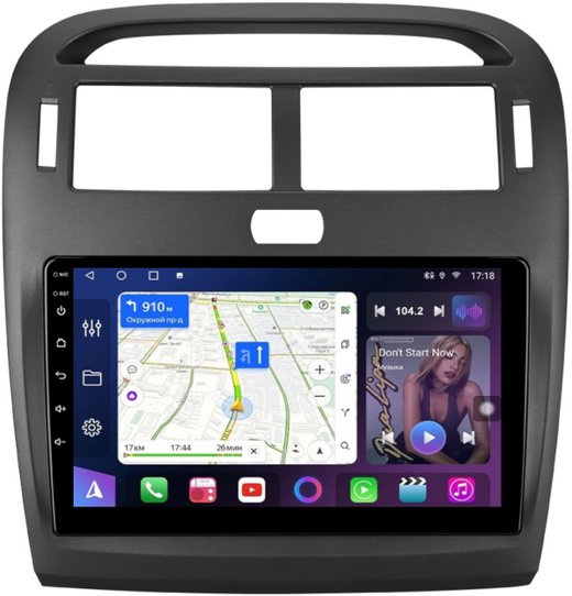 Магнитола для Lexus LS430 Toyota Celsior XF30 2000-2006 (ШГУ монохром) - FarCar 9697F1 монитор 9" QLED на Android 13, 8-ядер, CarPlay, 4G SIM-слот