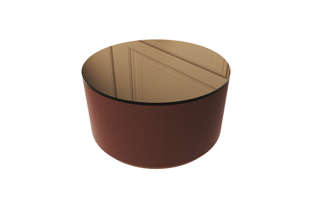 Столик Sun L, D 66 см высота 35 cм (зеркало, кирпичный)