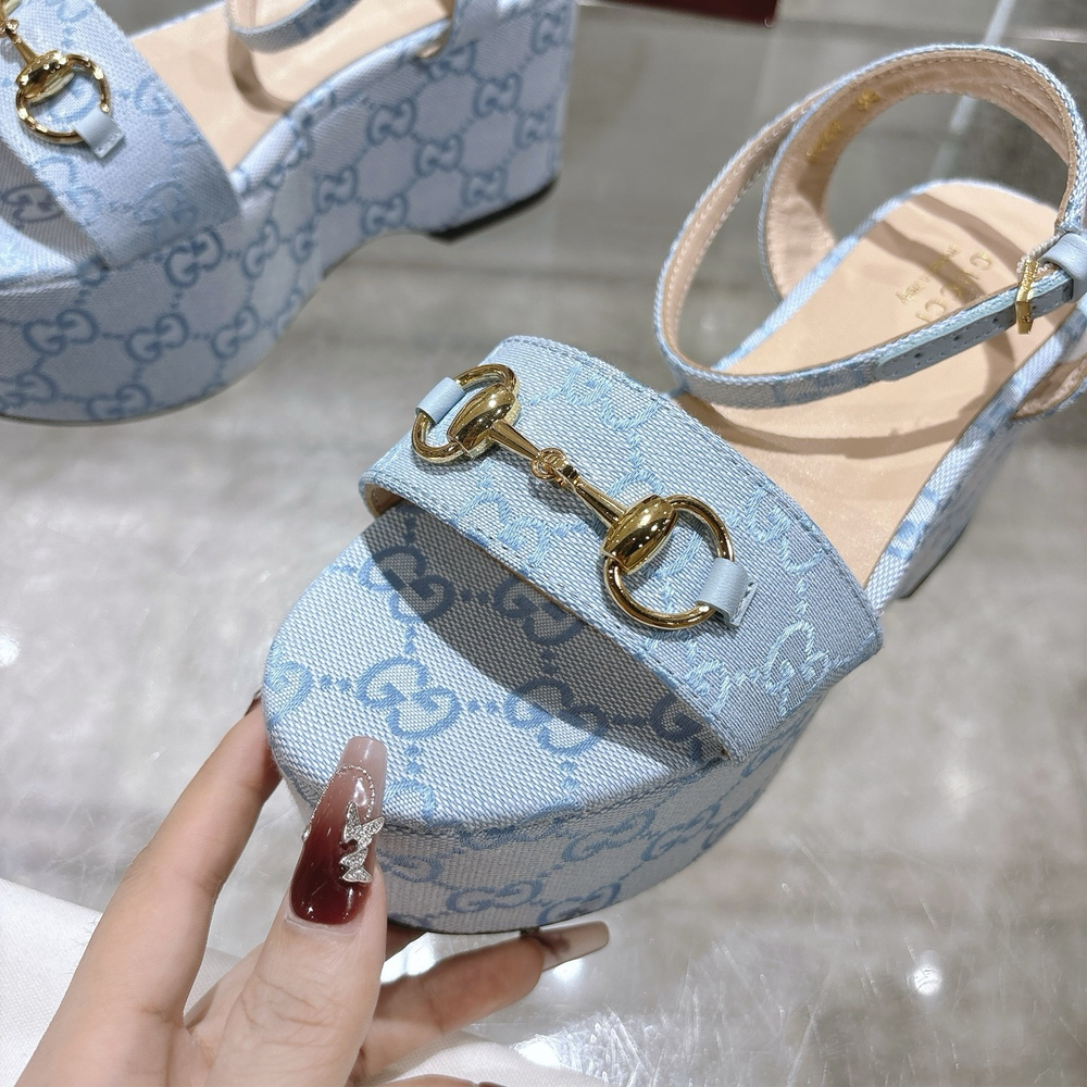 Gucci Horsebit Flatform Sandal