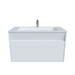 Тумба с умывальником подвесная с ящиком IDDIS Esper, белая, 100 см, ESP10W0i95K