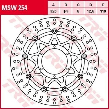 Диск тормозной TRW MSW254
