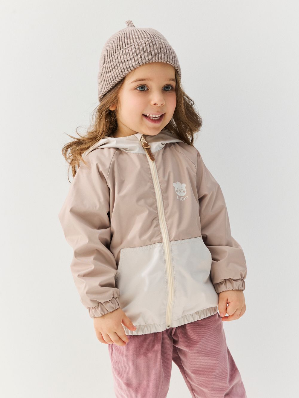 Шапка хлопковая с отворотом "Кокос" 0+