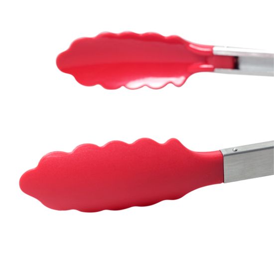 Щипцы нейлоновые 35,5 см Kamille KM-7516 с ручками из нержавеющей стали