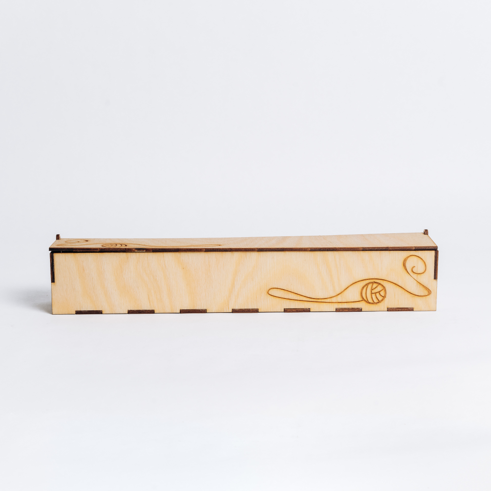 Деревянный Органайзер, короб, футляр для веретена 330 мм. OV13