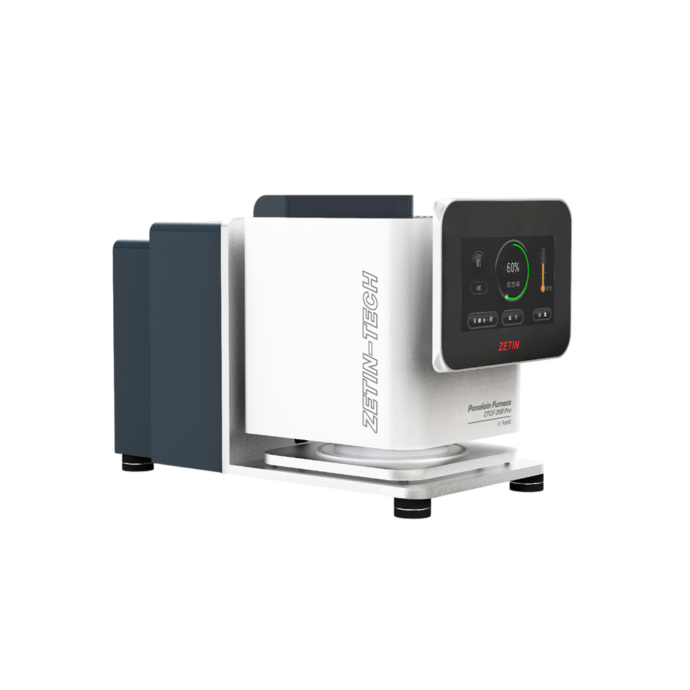 Компактная печь для обжига керамики с вакуумным насосом Zetin ZTCF-20B Pro