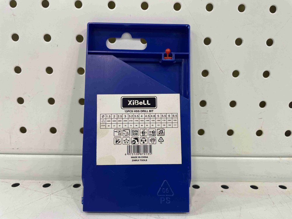 Набор сверл по металлу (13 шт; 1.5-6.5 мм; HSS)