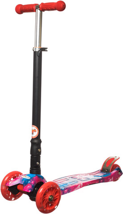 Самокат детский трехколесный Игрокат складной Dino Print Cosmo