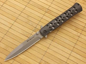 Складной нож Cold Steel "TI-LITE 4 CTS® XHP c клинком из стали CTS-XHP, рукоять Алюминиевый сплав 7075 T-6 Aluminium