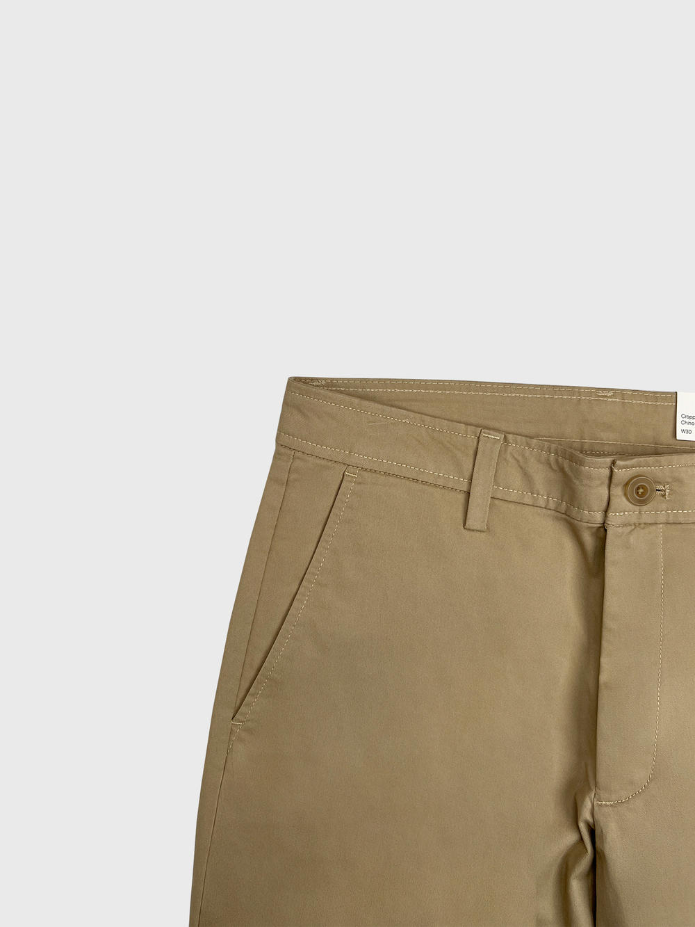 Брюки Calvin Klein Tapered Leg Cropped Chinos Travertine - 30