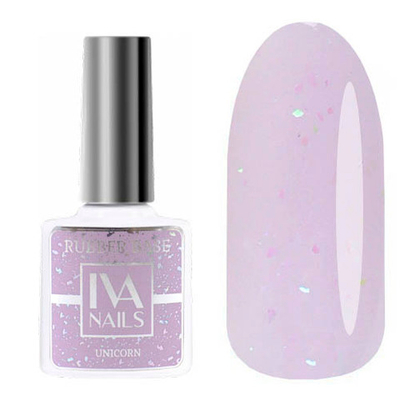IVA nails Rubber base UNICORN №5 8 ml