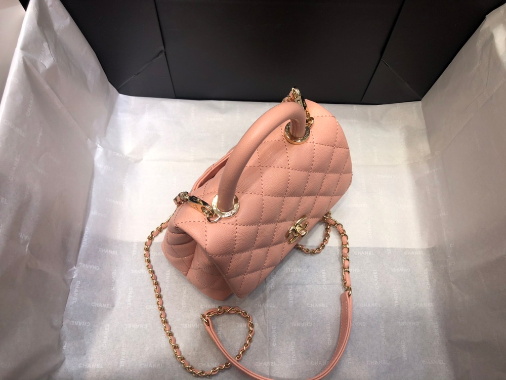 Chane1 Coco Handle Bag 19 cm