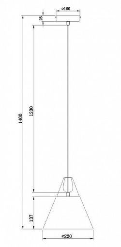 Подвесной светильник Maytoni Bicones P359-PL-220-C