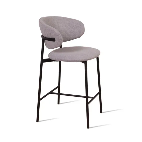 Полубарный стул Adele, серая рогожка