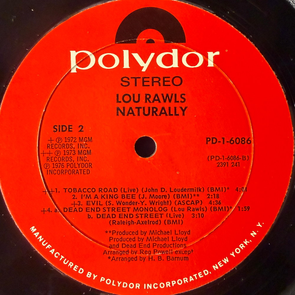 Lou Rawls ‎– Naturally (США 1976г.) Т